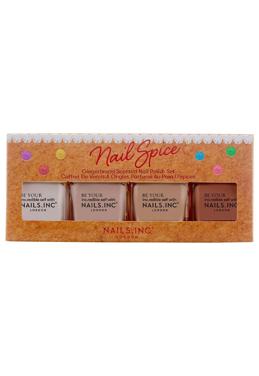 Nail Spice 4-Piece Gingerbread-Scented Nail Polish Set