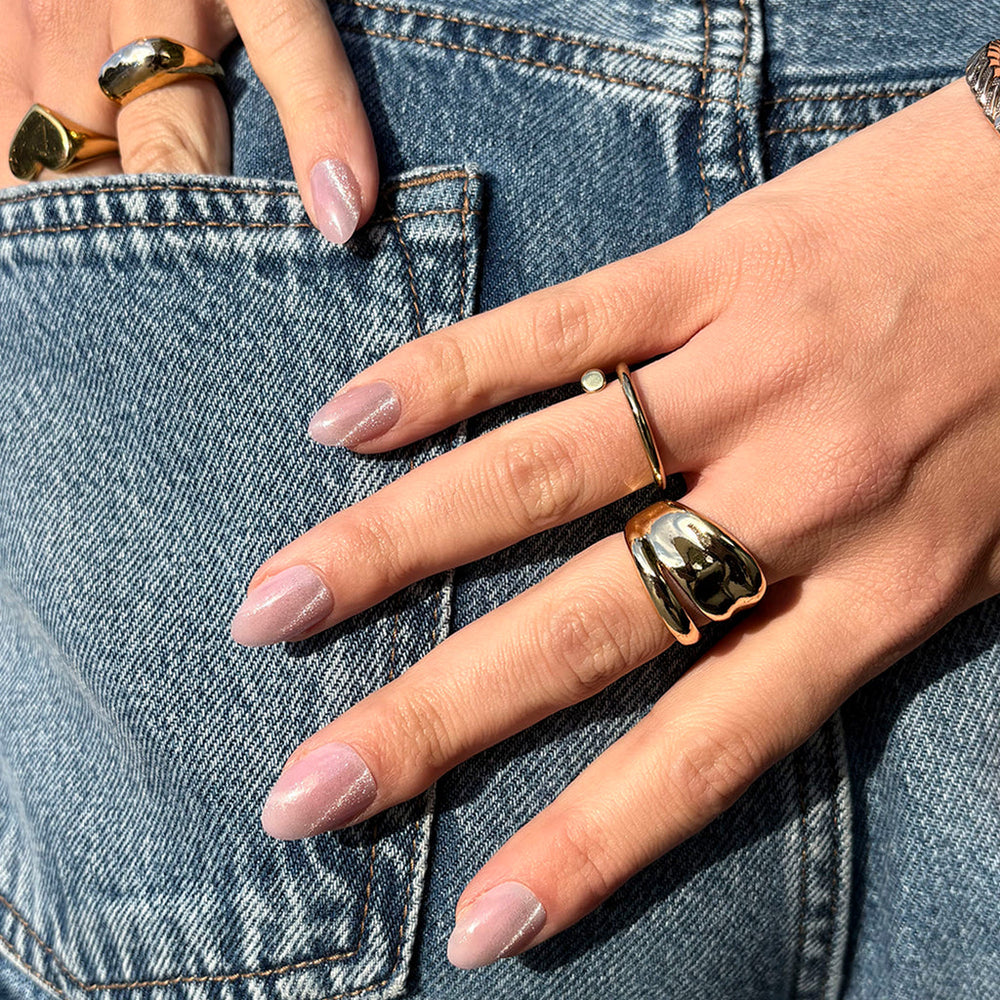 Kylie Coded Pink Cat-Eye Press-On Nails US