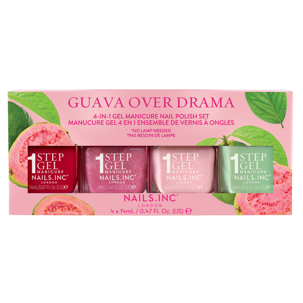 Guava Over Drama Nail Polish Quad - 1-Step Gel It's Topless