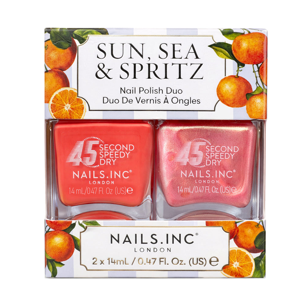 Sun, Sea and Spritz Nail Polish Duo - 45 Second Speedy Gloss US