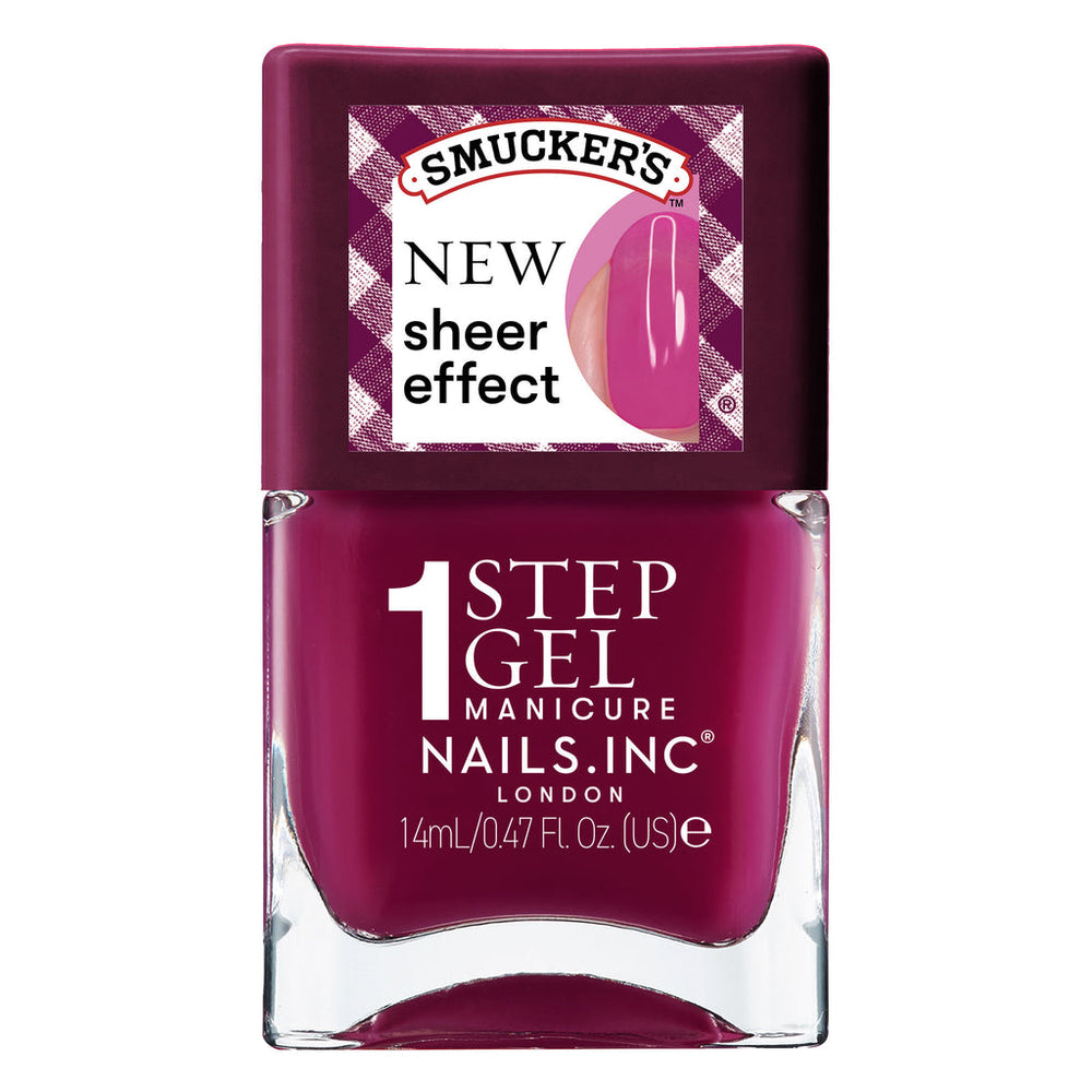 Nails.INC x Smucker’s® Berry Jam Packed - It’s Topless Jelly Effect 1-Step Gel-Like Scented Nail Polish